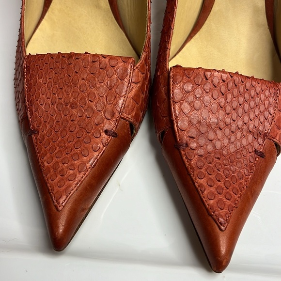 CHLOÉ PYTHON VINTAGE HEELS - Picture 9 of 11